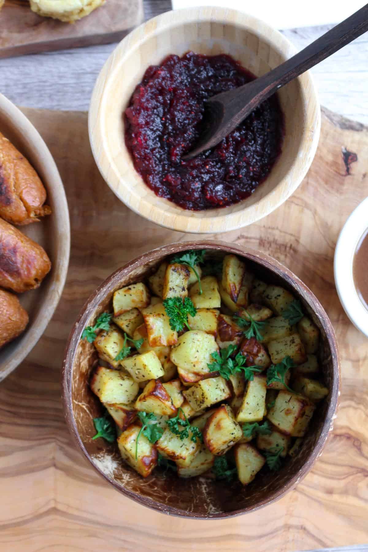 Air Fryer Greek Potatoes Recipe (Vegan, Gluten Free).