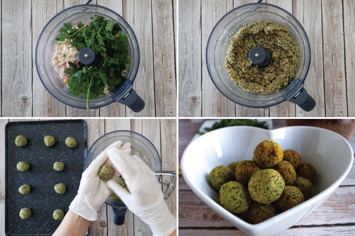 The process of making Middle East Falafel Recipe.