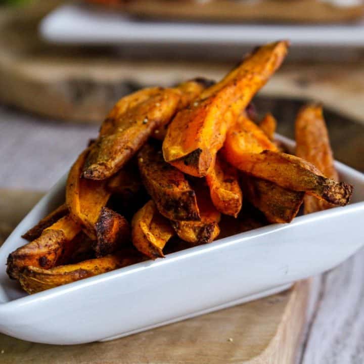 Oilfree Sweet Potato Fries (Vegan, Oven & Air Fryer) Vegan & Gluten