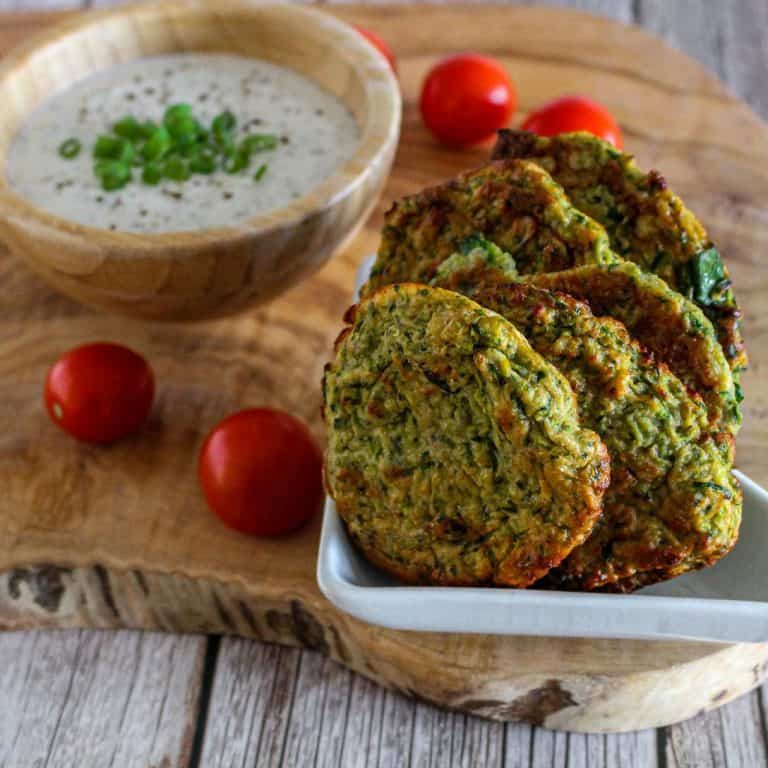 Vegan Zucchini Fritters (Air Fryer, Pan, Oven) Vegan & GlutenFree